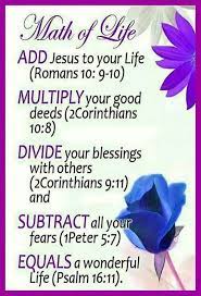 Math Of Life Scripture Verses Good Morning Quotes Christian Quotes