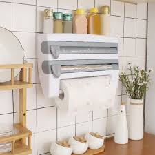 Kitchen Roll Dispenser Grey Abs Plastic