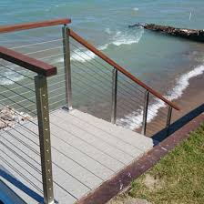 Cable railing systems for decks. Cable Railing System For Deck With Wood Handrail China Cable Railing Stainless Steel Wire Railing Made In China Com