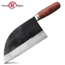 Chef knife is a multipurpose knife. Handmade Forged Chef Knife Carbon Steel Forged Traditional Chinese Cleaver Kitchen Knives Meat Vegetables Slicing Chopping Tool Kitchen Knives Aliexpress