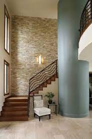 Avoiding any kind of ornament or extra element. 8 Stone Interior Wall Ideas Stone Interior Staircase Design House Design