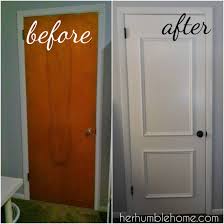 Door Update Transformed Our Entire Home On A Budget Updating House Door Redo Painted Bedroom Doors