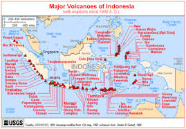 A Chart With The Heading Major Volcanoes Of Indonesia With Eruptions Since 1900 A D Depicted Below Volcano World Volcano Indonesia