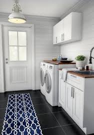 High Contrast Farmhouse Laundry Room Laundry Room The Home Depot White Laundry Rooms White Laundry Laundry Room Decor