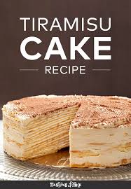Mille Crepe Tiramisu Cake Crepe Cake Recipe Cake Recipes Recipes