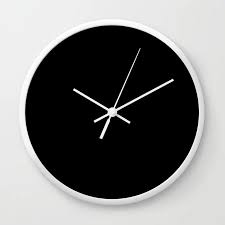 Black And Gold Wall Clock Solid Jet Black Wall Clock In 2020 Black Wall Clock Wall Clock Gold Wall Clock