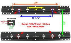 These rails are very convenient and custom made, exactly according to the customer's. Do All Fifth Wheel Rails Have The Same Dimensions Etrailer Com