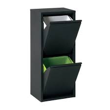 Search recycle container for kitchen. 16 Litre Multi Compartments Rubbish Recycling Bin M Mobel Colour Black Recycling Bins Kitchen Bin Recycling Bin Storage