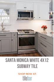 Santa Monica 4x12 White Subway Tile For Walls White Subway Tile Kitchen White Subway Tiles Kitchen Backsplash Small Kitchen