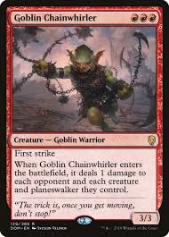For most magic software, including magic workstation and cockatrice Goblin Chainwhirler Dominaria Dom 129 Scryfall Magic The Gathering Search