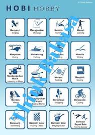 Features in kamus offline / bahasa. Hobby Indonesian English Poster Indonesian Hobbies Hobi Bahasa Indonesia