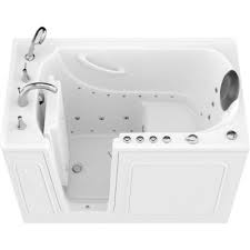 Complete with hand held shower and faucet, these walkin baths are a great choice for seniors and aging in place solutions. Combination Walk In Tubs Bathtubs The Home Depot