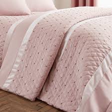 Vintage bed spread with flowers daisy bed spread comforters pink blue fingerhut. Catherine Lansfield Sequin Cluster Bedspread Blush Pink Tonys Textiles