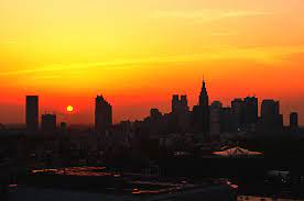 Sunset harbor explansion adds a massive amount of new public transportation options, the fishing industry, more. Tokyo Skyline At Sunset By Vladimir Zakharov