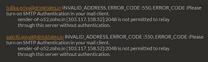 Most servers are configured to not allow relaying from users that are not authenticated. 550 Please Turn On Smtp Authentication In Your Mail Client