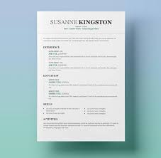 It was created for account executives but could also be great. 25 Resume Templates For Microsoft Word Free Download