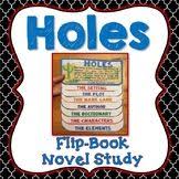 Holes Novel Study Flip Book Project Writing Prompts Vocabulary Education Reading Ela Homeschool Novelstudy Frindle Novel Study Novel Studies Flip Book