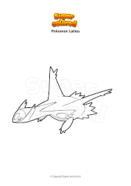 88 free printable coloring pages of pokemon series characters. Coloring Page Pokemon Latios Supercolored Com