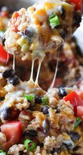 One Pot Chicken Burrito Bowls Recipe Packed With Flavor And So Easy To Make I Added Fresh Mushrooms And Cor Idee Recette Recettes De Cuisine Repas Mexicains