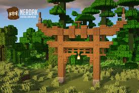 Japanese Torii Gate Minecraft Tutorial Minecraft Blueprints Minecraft Tutorial Minecraft Construction