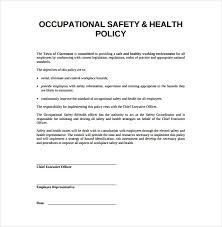 15 Free Health And Safety Plan Templates Ms Word Pdf Formats Workplace Safety And Health Occupational Health And Safety Safety Policy