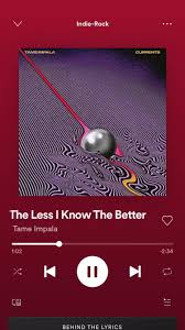 Out Of My League Fitz And The Tantrums Lyrics The Less I Know The Better Tame Impala Video In 2020 Tame Impala Music Video Song Song Recommendations