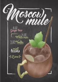 Moscow Mule Cocktail Bar Metal Poster Print Giovanni Poccatutte Displate Alcohol Drink Recipes Mule Cocktail Moscow Mule Cocktail