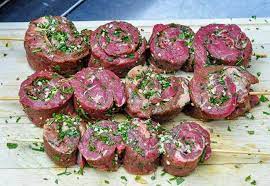 Herb And Garlic Rolled Steak Medallions Infused With Delicious Flavour Recipe Garlic Rolls Grilled Steak Recipes Beef Recipes