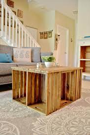 Once the paint is dry to the touch, place the plywood face down on a drop cloth, then position one caster in each corner. Pallet Coffee Table With Crate Sides