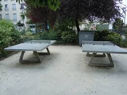 Lancaster 4 piece official tournament size folding table tennis ping pong game table, black. Tables De Ping Pong Picture Of Square Jean Morin Paris Tripadvisor