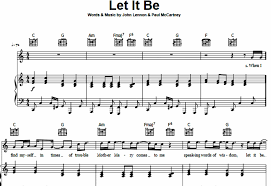 What can't you do with sheet music? The Beatles Let It Be Free Sheet Music Pdf For Piano The Piano Notes