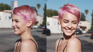 Lisa Cimorelli S Short Pink Hair Short Hair Styles Pixie Hair Color Pink Pink Short Hair