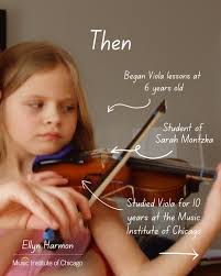 You don't have to pursue music to take it with you.💫 Former MIC viola  student Ellyn Harmon is now an interior designer, but the lessons she  learned through music still shape how