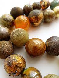 Irina Sergeeva Hollow Beads Glass Beads Organic Glass Lampwork Glass