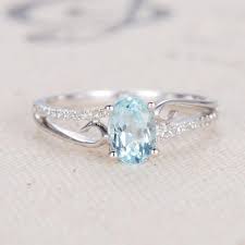 Aquamarine Engagement Ring Unique March Birthstone Aquama Aquamarine Engagement Ring White Gold Aquamarine Engagement Ring Rose Gold Aquamarine Engagement Ring