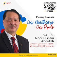 Health behaviour, cancer, public health, health management, medical research, health systems research, respiratory medicine. Ukec On Twitter Dghisham Datuk Dr Noor Hisham Abdullah Is A Senior Consultant Surgeon In Breast And Endocrine Surgery At Putrajaya Hospital And Is The Current Director General Of Health Malaysia Since