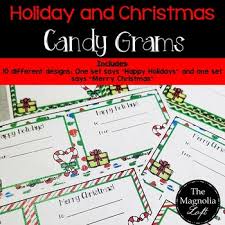 Candy grams {free printable} ~ instead of a bouquet of flowers consider giving a bouquet of candy! Candy Grams Christmas Worksheets Teaching Resources Tpt
