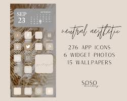 Neutral Tone Aesthetic 309 Iphone Ios 14 App Icons Ios14 Widget Photos Widgetsmith Shortcuts Ios 14 Ipad Home Screen App Icon Pack In 2020 App Icon Homescreen App