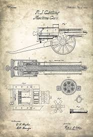 It was the drawing lesson about how to draw a gun for beginners. Machine Gun Patent Drawing For The 1862 Machine Gun By R J Gatling Digital Art By Stockphotosart Com