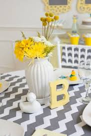 Chevron Baby Shower Decoration Ideas Google Search Baby Shower Yellow Baby Shower Chevron Baby Shower Duck