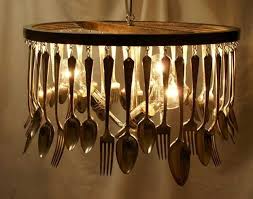 21 Unique Lighting Design Ideas Recycling Tableware And Kitchen Utensils Into Lighting Fixtures Kitchen Utensils Design Kitchen Lighting Design Diy Light Fixtures