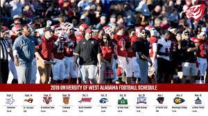 The official 2019 football schedule for the university of west alabama tigers Six Home Games Highlight 2019 Uwa Football Season University Of West Alabama Athletics