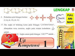 Nih gan update kunci buku pr klik aja tulisannya kunci buku pr. Lengkap Uji Kompetensi 1 Kelas 8 Smp Mts Semester 1 Halaman 34 Pola Barisan Deret Buku Matematika Youtube