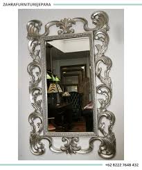 Beli bingkai foto 5r aksen kayu coklat photo frame minimalis pigura murah. Bingkai Kaca Cermin Hias Dinding Ukiran Jual Furniture Murah