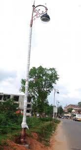 9909bk mount vernon 1 light post light (black) $399.99. Decorative Lamp Posts On Road Leading To Raja Seat Deccan Herald
