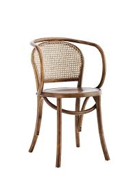 Chaise Avec Accoudoirs Bois Rotin Naturel 77 Cm En 2020 Chaise Accoudoir Chaises Bois Chaise