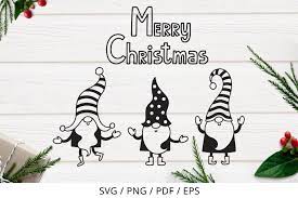Ready to make the season bright? Merry Christmas Gnomes Coloring Page Svg Png 1025156 Svgs Design Bundles