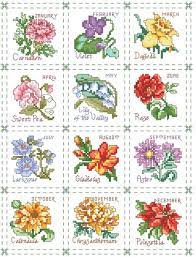 Way back in high school. Kooler Design Studio Flower Of The Month Sampler Cross Stitch Pattern 123stitch