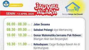 Nonton tv online semua channel indonesia lengkap, streaming tv dan video tanpa berlangganan. Sedang Berlangsung Live Streaming Tvri Program Belajar Di Rumah Ini Jadwal Sampai 19 April 2020 Surya
