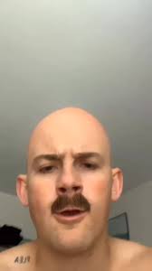 Fat Whit Guy with Mustache and Hat Played Song for His Mom